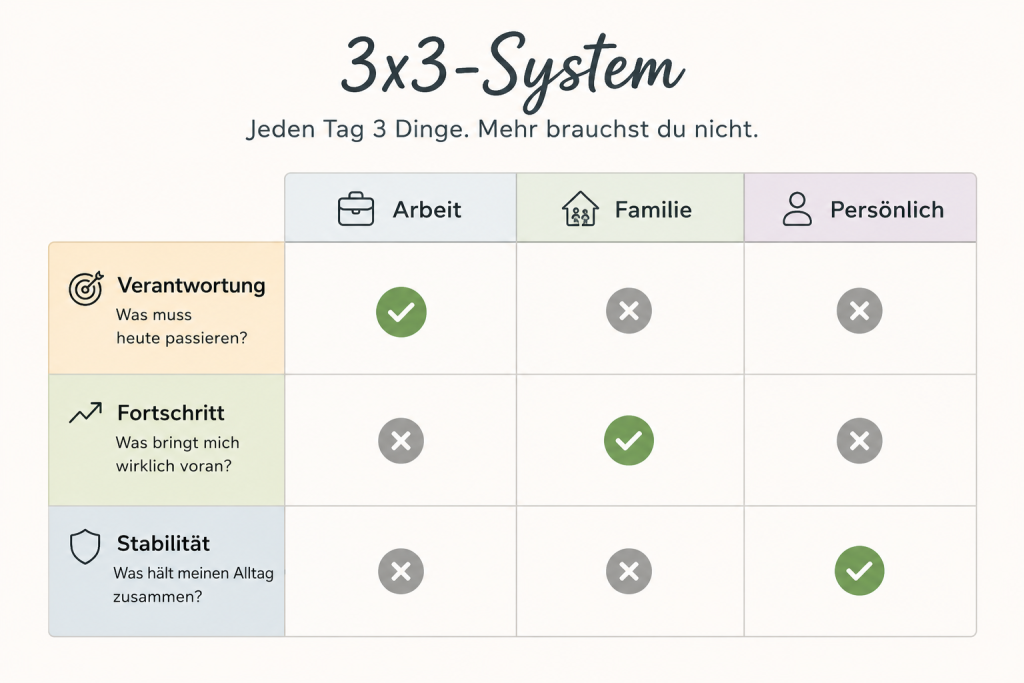 3x3-System für den Alltag